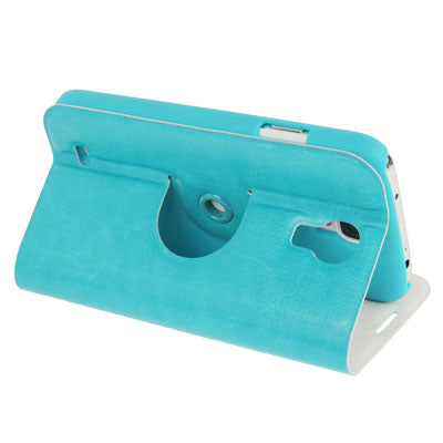 360 Degree Rotatable Crazy Horse Texture Leather Case for Galaxy S IV / i9500