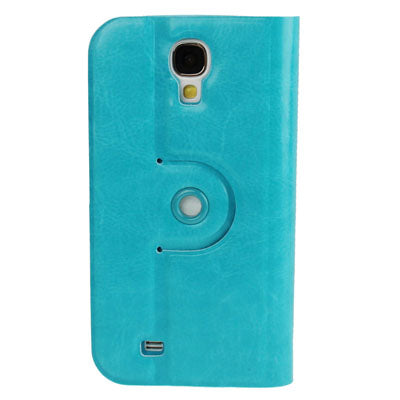 360 Degree Rotatable Crazy Horse Texture Leather Case for Galaxy S IV / i9500