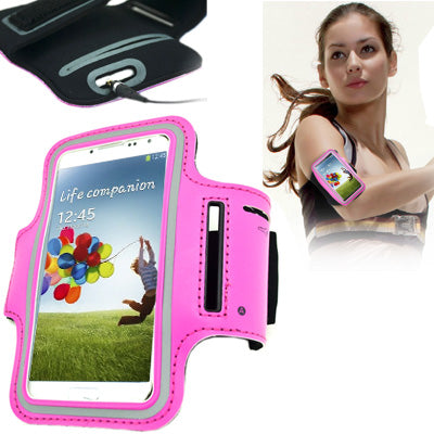 Universal PU Sports Armband Case with Earphone Hole for Galaxy S 3 / i9300, S 4 / i9500