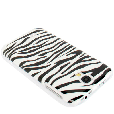 Zebra-stripe Pattern Plastic Case for Galaxy S IV / i9500