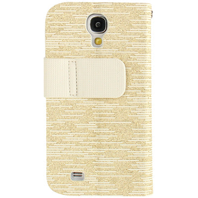 Flash Lines Button Leather Case with Credit Card Slots & Holder for Galaxy S IV / i9500