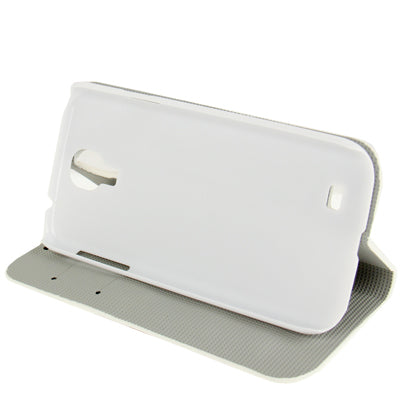 Flash Lines Button Leather Case with Credit Card Slots & Holder for Galaxy S IV / i9500