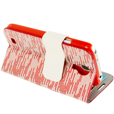 Flash Lines Button Leather Case with Credit Card Slots & Holder for Galaxy S IV / i9500