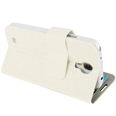 Flash Lines Button Leather Case with Credit Card Slots & Holder for Galaxy S IV / i9500