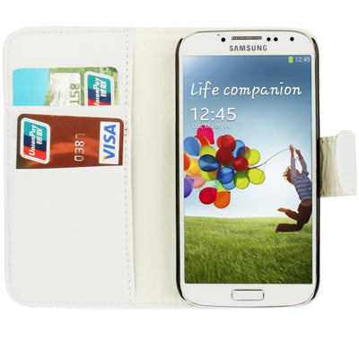 Lichi Texture Flip Leather Case Cover with Credit Card Slots & Belt Clip for Galaxy S IV / i9500