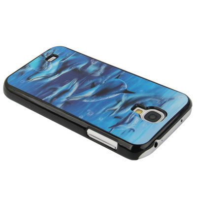 3D Effects Seabed World of Dolphins Pattern Plastic Case for Galaxy S IV / i9500