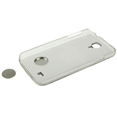 Clothes Pattern Hollow LED Changed Sense Flash Light Effect Pasting Metal Plastic Case for Galaxy S IV / i9500