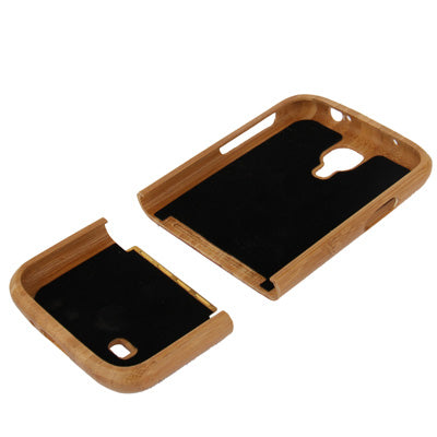Tree Woodcarving Pattern Carbonized Bamboo Material Case for Galaxy S IV / i9500