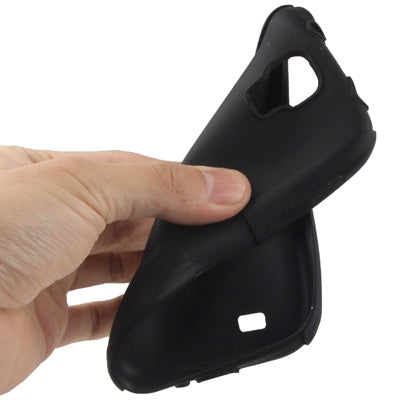 Plastic + Silicon Combination Case with Retractable Holder for Galaxy S IV / i9500