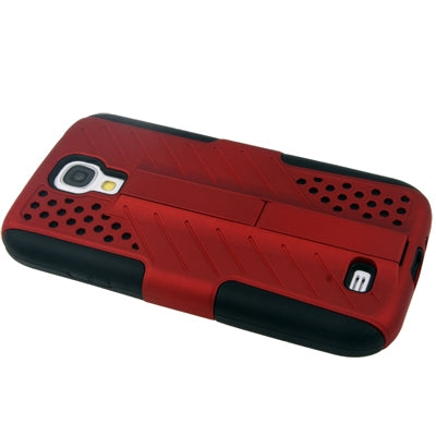Plastic + Silicon Combination Case with Retractable Holder for Galaxy S IV / i9500