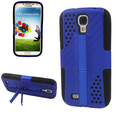 Plastic + Silicon Combination Case with Retractable Holder for Galaxy S IV / i9500