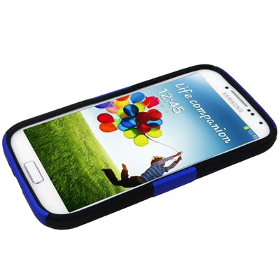 Plastic + Silicon Combination Case with Retractable Holder for Galaxy S IV / i9500