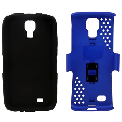 Plastic + Silicon Combination Case with Retractable Holder for Galaxy S IV / i9500