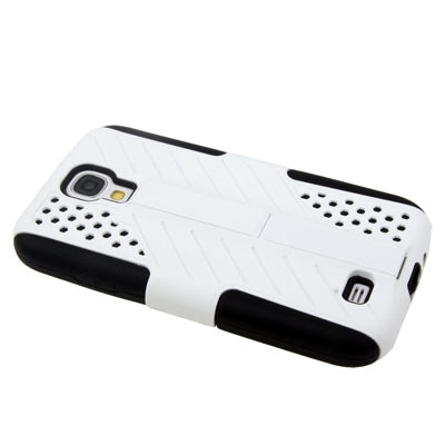 Plastic + Silicon Combination Case with Retractable Holder for Galaxy S IV / i9500