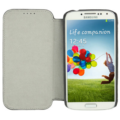 Luxury Leather Series Weave Texture Horizontal Flip Imported Sheepskin Case for Galaxy S IV / i9500