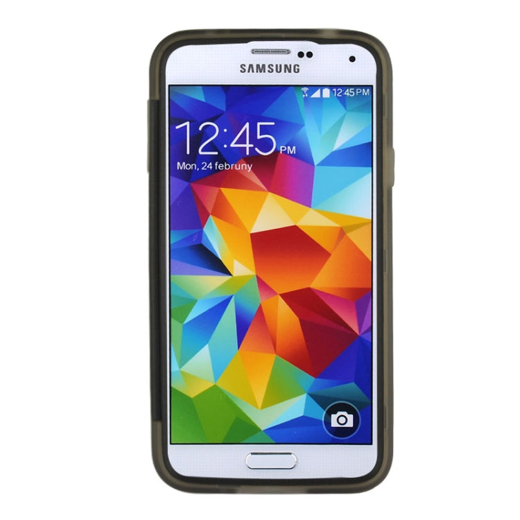 Touch Screen Flip Frosted TPU Case for Galaxy S5 / G900