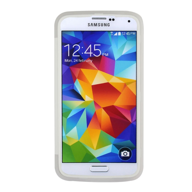 Touch Screen Flip Frosted TPU Case for Galaxy S5 / G900