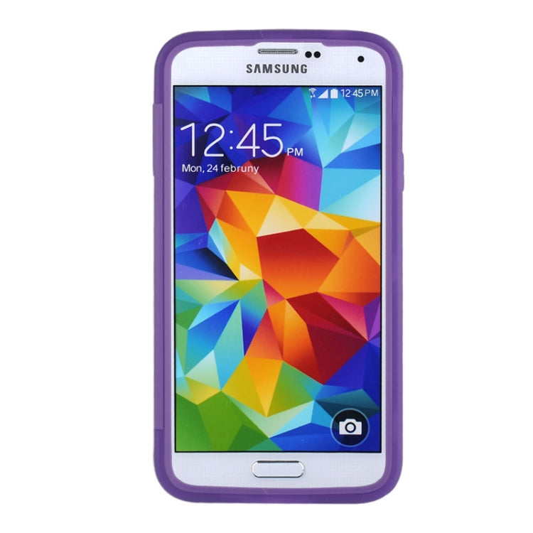 Touch Screen Flip Frosted TPU Case for Galaxy S5 / G900