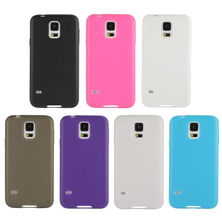 Touch Screen Flip Frosted TPU Case for Galaxy S5 / G900