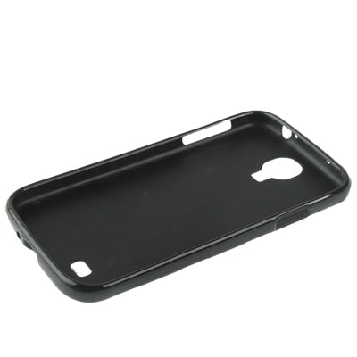 Black and Purple Dot Pattern  TPU Case for Galaxy S IV / i9500(Black)