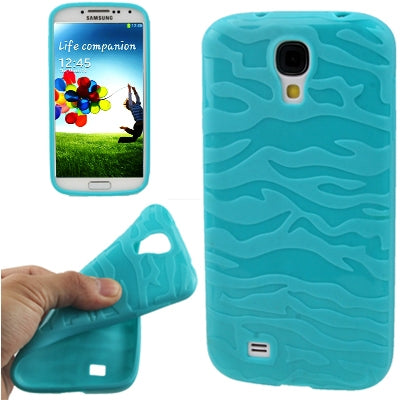 Pure Color Zebra-stripe Pattern TPU Case for Galaxy S IV / i9500
