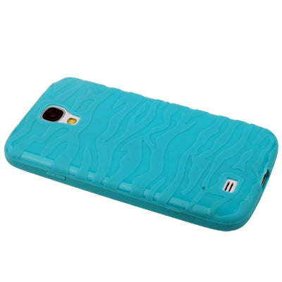 Pure Color Zebra-stripe Pattern TPU Case for Galaxy S IV / i9500