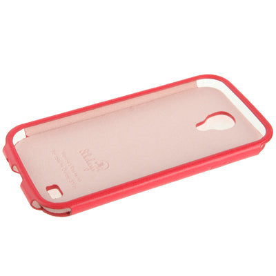 Monroe Lips Pattern Vertical Style Leather Case with Holder for Galaxy S IV / i9500 (Red)