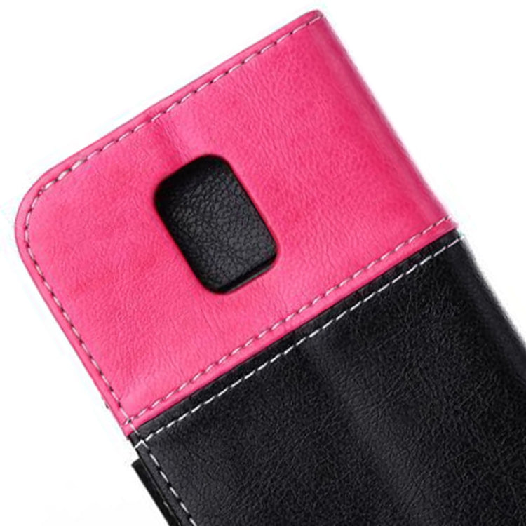 2-color Smile Pattern Leather Case with Card Slots & Holder for Galaxy S5 mini