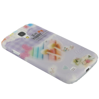 High-quality Embossed Feel Love Lollypop Pattern Anti-scratch Fluorescent Effect Plastic Protection Case for Galaxy S IV / i9500