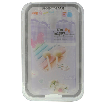 High-quality Embossed Feel Love Lollypop Pattern Anti-scratch Fluorescent Effect Plastic Protection Case for Galaxy S IV / i9500