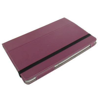 Pure Color Litchi Texture Leather Case with Holder & Elastic Hand Strap for Galaxy Note (10.1) / N8000 / N8010