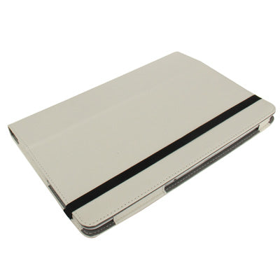 Pure Color Litchi Texture Leather Case with Holder & Elastic Hand Strap for Galaxy Note (10.1) / N8000 / N8010
