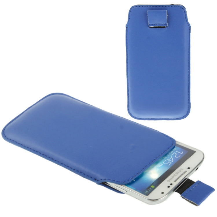 Universal Leather Case Pocket Sleeve Bag with Pull Tab for  iPhone 8 & 7 , iPhone 6 & 6s, Samsung, HTC, Sony and other 4.7 inch Following Mobile Phones
