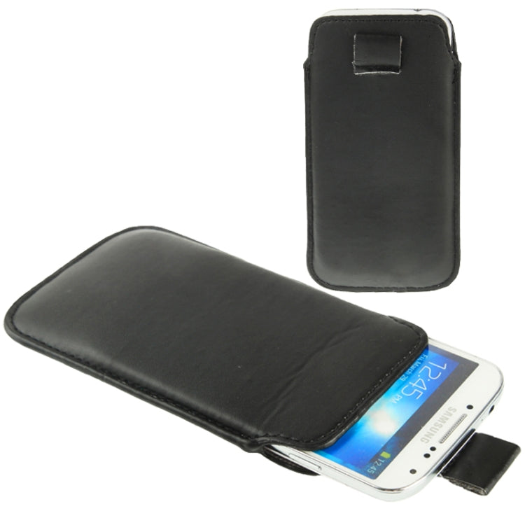 Universal Leather Case Pocket Sleeve Bag with Pull Tab for  iPhone 8 & 7 , iPhone 6 & 6s, Samsung, HTC, Sony and other 4.7 inch Following Mobile Phones