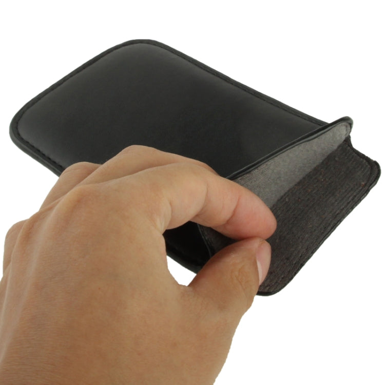 Universal Leather Case Pocket Sleeve Bag with Pull Tab for  iPhone 8 & 7 , iPhone 6 & 6s, Samsung, HTC, Sony and other 4.7 inch Following Mobile Phones