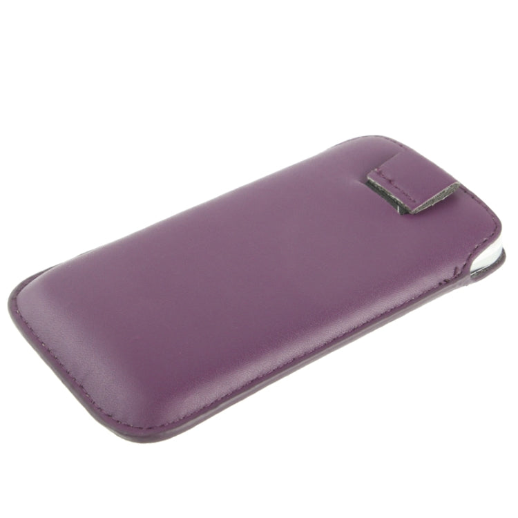 Universal Leather Case Pocket Sleeve Bag with Pull Tab for  iPhone 8 & 7 , iPhone 6 & 6s, Samsung, HTC, Sony and other 4.7 inch Following Mobile Phones