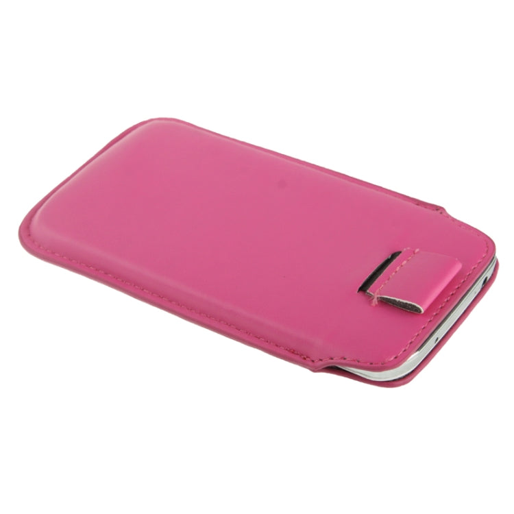 Universal Leather Case Pocket Sleeve Bag with Pull Tab for  iPhone 8 & 7 , iPhone 6 & 6s, Samsung, HTC, Sony and other 4.7 inch Following Mobile Phones