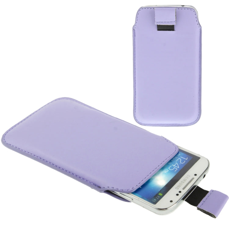 Universal Leather Case Pocket Sleeve Bag with Pull Tab for  iPhone 8 & 7 , iPhone 6 & 6s, Samsung, HTC, Sony and other 4.7 inch Following Mobile Phones