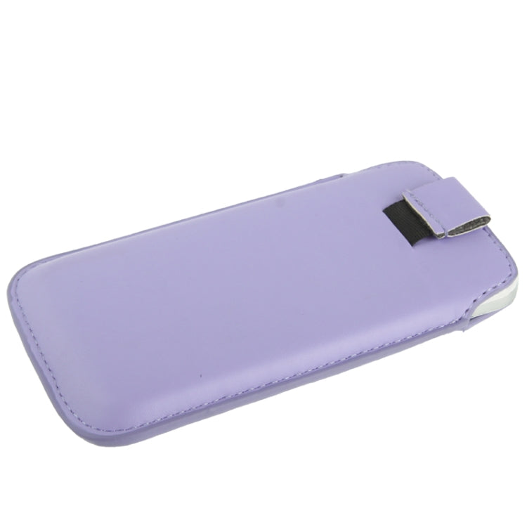Universal Leather Case Pocket Sleeve Bag with Pull Tab for  iPhone 8 & 7 , iPhone 6 & 6s, Samsung, HTC, Sony and other 4.7 inch Following Mobile Phones