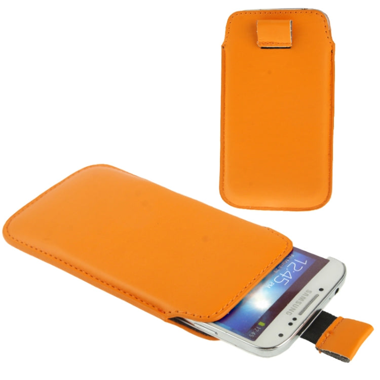 Universal Leather Case Pocket Sleeve Bag with Pull Tab for  iPhone 8 & 7 , iPhone 6 & 6s, Samsung, HTC, Sony and other 4.7 inch Following Mobile Phones
