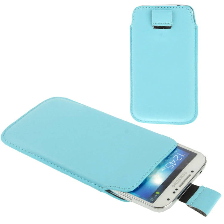Universal Leather Case Pocket Sleeve Bag with Pull Tab for  iPhone 8 & 7 , iPhone 6 & 6s, Samsung, HTC, Sony and other 4.7 inch Following Mobile Phones