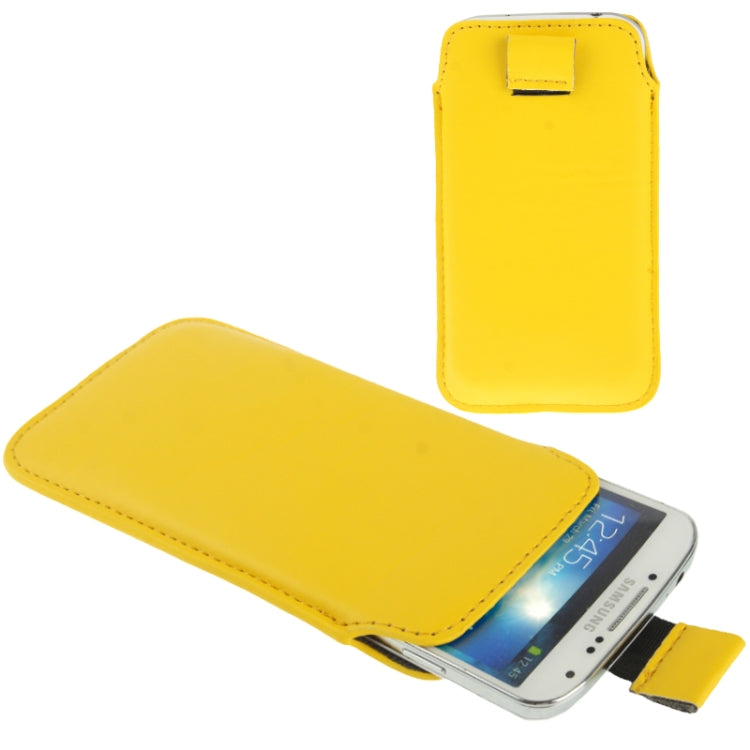 Universal Leather Case Pocket Sleeve Bag with Pull Tab for  iPhone 8 & 7 , iPhone 6 & 6s, Samsung, HTC, Sony and other 4.7 inch Following Mobile Phones