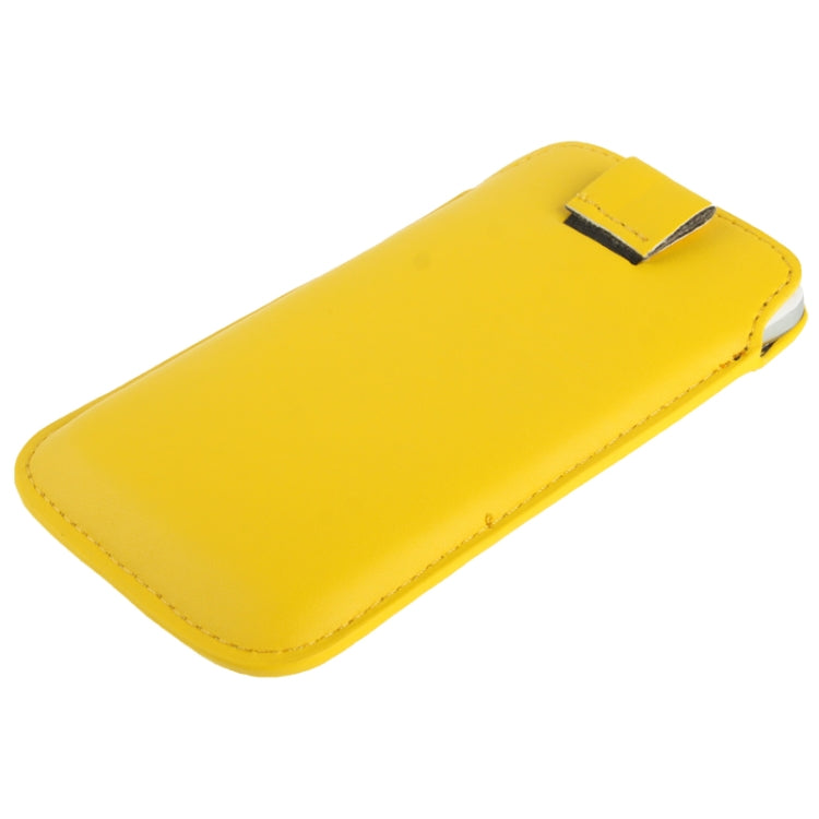 Universal Leather Case Pocket Sleeve Bag with Pull Tab for  iPhone 8 & 7 , iPhone 6 & 6s, Samsung, HTC, Sony and other 4.7 inch Following Mobile Phones