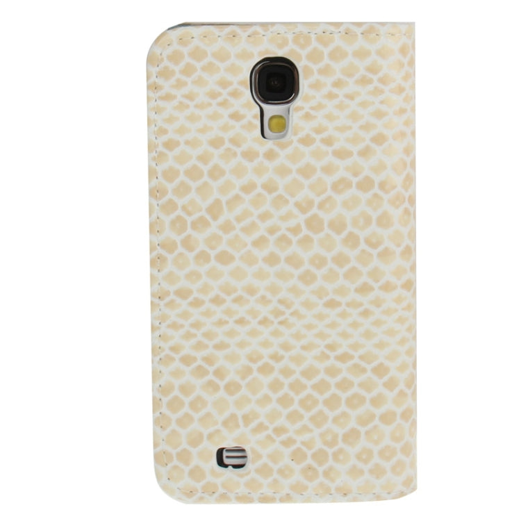 Snakeskin Texture Leather Case with Credit Card Slots & Holder for Galaxy S IV / i9500