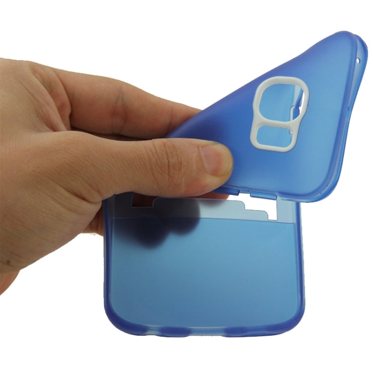 For Galaxy S6 Edge / G925 Solid Color Transparent TPU Protective Case