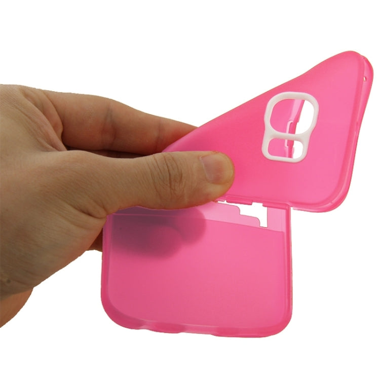For Galaxy S6 Edge / G925 Solid Color Transparent TPU Protective Case