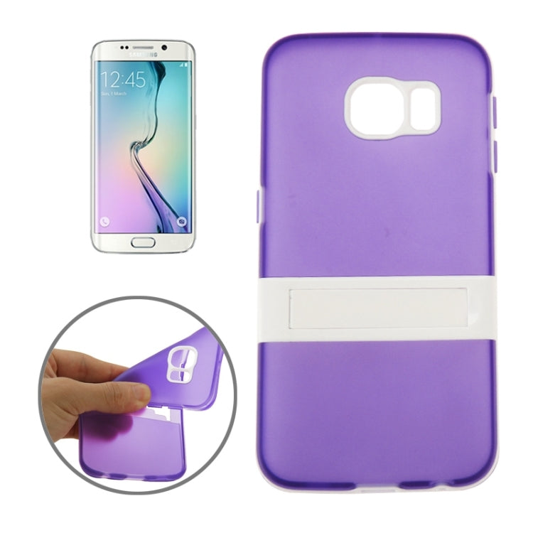 For Galaxy S6 Edge / G925 Solid Color Transparent TPU Protective Case