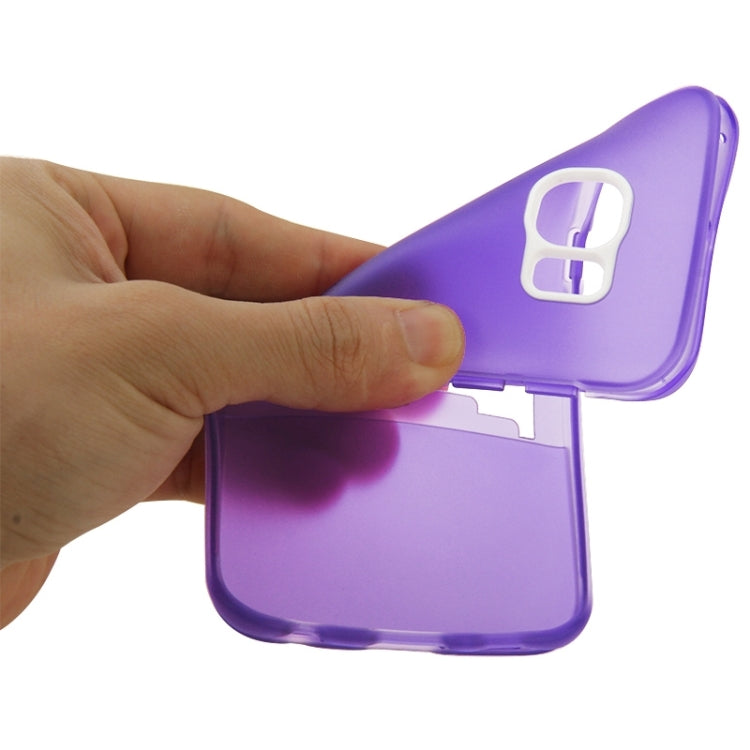 For Galaxy S6 Edge / G925 Solid Color Transparent TPU Protective Case