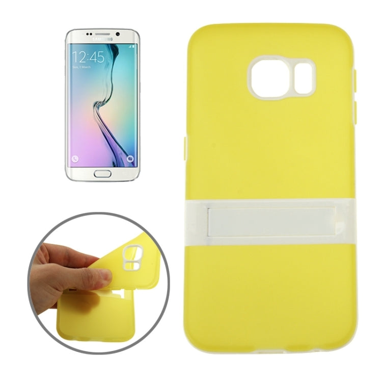 For Galaxy S6 Edge / G925 Solid Color Transparent TPU Protective Case