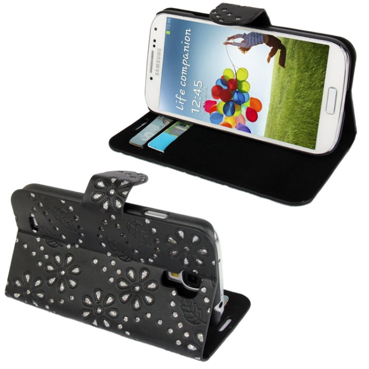 Flash Power Series Leather Case with Holder and Credit Card Slots for Galaxy S IV / i9500